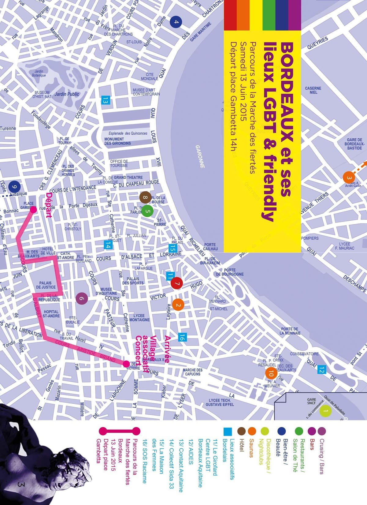 karta över Bordeaux bög karta
