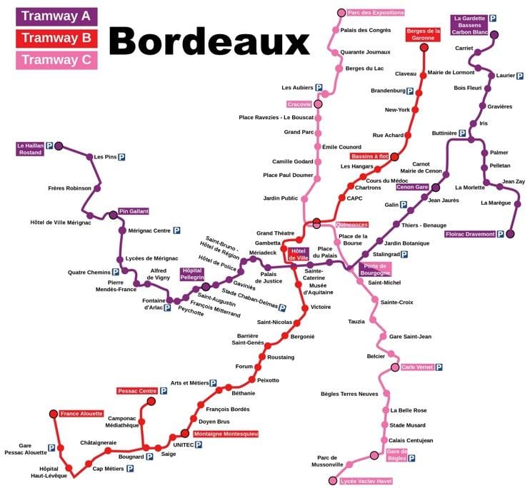 Bordeaux metro karta