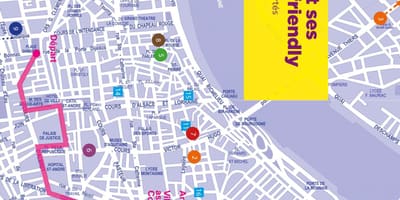 Karta över Bordeaux bög karta