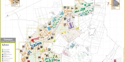 Karta över Bordeaux skolan